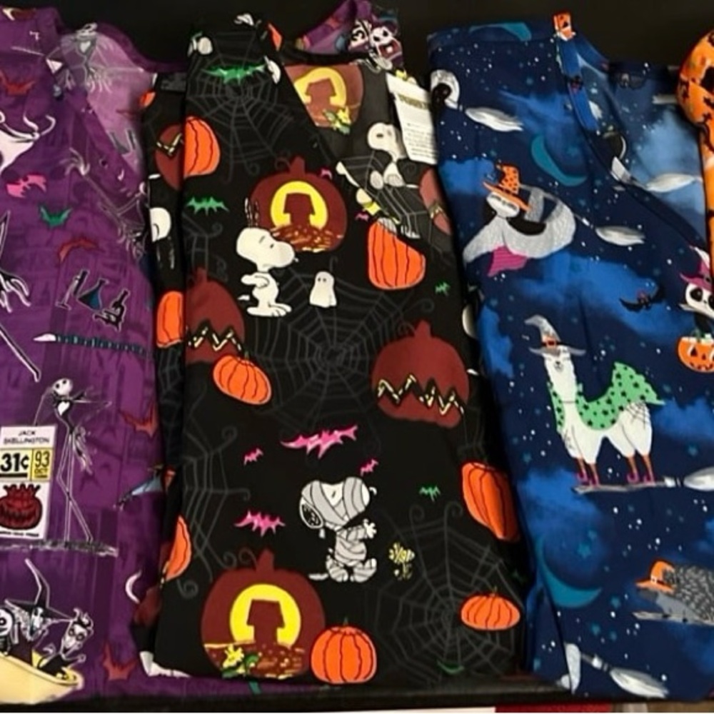 2XL Halloween Scrub Bundle